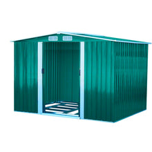 Load image into Gallery viewer, Metal Garden Shed 10 X 8 With Base