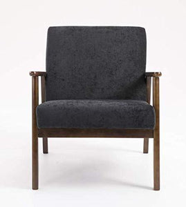 Scandinavian Design Accent Fabric Linen Tub Chair Armchair for Home Work Reception Retro