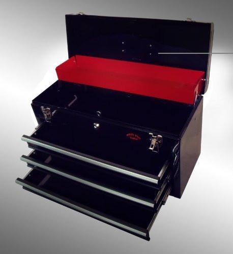 Large 3 Drawer Tool Chest Portable Toolbox Key Lock With US Ball Bearing Slides With Drawer Divider