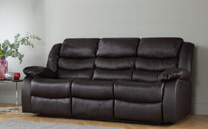 Brown Recliner Sofa Leather bonded Reclining Lazyboy Sofa Suite Sofas Chair 3 2 or 1