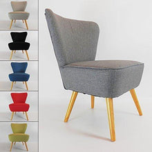 Load image into Gallery viewer, Designer Accent Curved Fabric Linen Tub Chair Armchair for Living Room Dining Reception