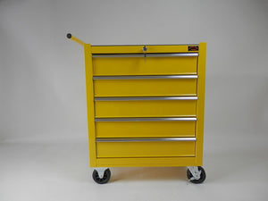 Roll Cabinet 5 Large Drawers Rollcab Garage Tool Chest Box Ball Bearing Slides Drawers