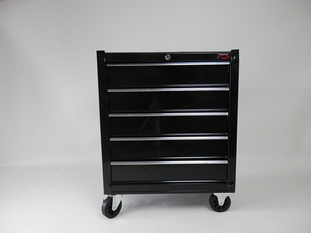 Roll Cabinet 5 Large Drawers Rollcab Garage Tool Chest Box Ball Bearing Slides Drawers