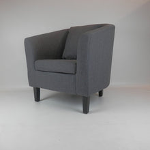 Load image into Gallery viewer, Linen Fabric Tub Chair Armchair for Living Room Dining Office Reception Faux