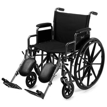 Load image into Gallery viewer, Extra Wide Seat 24&quot; Wide Wheelchair Folding Self Propelled Puncture Proof With MAG Wheel 50 stone limit