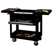 Load image into Gallery viewer, Black Tool Cart Chest Trolley Tool Chest Tool Box