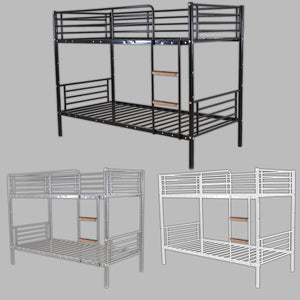 Single Sleeper Bunk Bed Metal Single Twin 2 Children's Bunk Bed