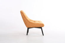 Load image into Gallery viewer, Designer Accent Curved Fabric Linen Tub Chair Armchair for Living Room Dining Reception