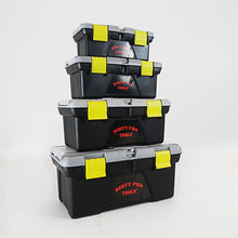 Load image into Gallery viewer, 4pcs Large Plastic Tool Box Chest Set Lockable Removable Storage Compartments