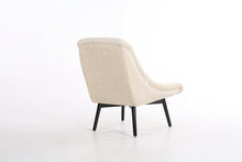 Load image into Gallery viewer, Designer Accent Curved Fabric Linen Tub Chair Armchair for Living Room Dining Reception