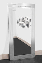 Load image into Gallery viewer, Large Triple Silver Bevelled Modern All Glass Wall Mirror 5Ft8 X 2Ft9 (174cm X 85cm)