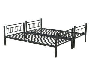 Single Sleeper Bunk Bed Metal Single Twin 2 Children's Bunk Bed