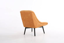 Load image into Gallery viewer, Designer Accent Curved Fabric Linen Tub Chair Armchair for Living Room Dining Reception