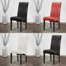 Load image into Gallery viewer, 2 x Faux Leather Dining Chair High back for Living Room Office Reception