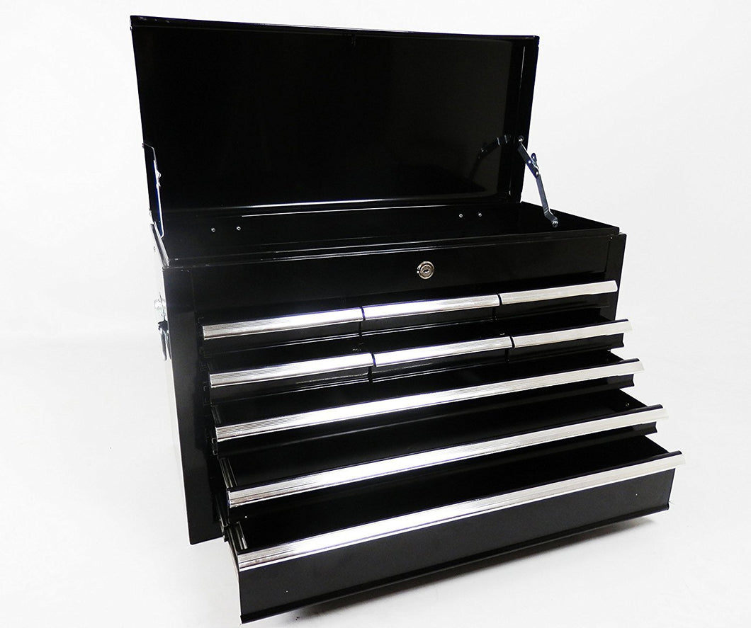 Large Lightweight 9 Drawer Tool Chest With Key Lock And US Ball Bearing Slides Drawers