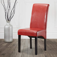 Load image into Gallery viewer, 2 x Faux Leather Dining Chair High back for Living Room Office Reception