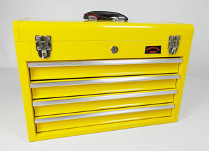 Large 4 Drawer Tool Box Lightweight Chest With Key Lock And US Ball Bearing Slides Drawers Portable With Drawer Divider