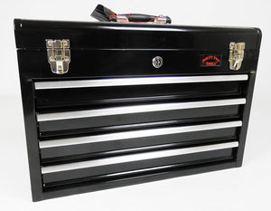 Large 4 Drawer Tool Box Lightweight Chest With Key Lock And US Ball Bearing Slides Drawers Portable With Drawer Divider