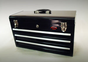 Large 3 Drawer Tool Chest Portable Toolbox Key Lock With US Ball Bearing Slides With Drawer Divider