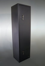 Load image into Gallery viewer, 6 Gun Cabinet Grey Extra Wide And Deep Safe 6 Guns 7 Lever Locks Police Approved