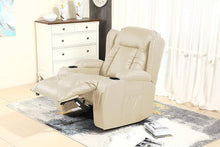 Load image into Gallery viewer, D PRO T 10 IN 1 WINGED LEATHER RECLINER CHAIR ROCKING MASSAGE SWIVEL HEATED GAMING ARMCHAIR