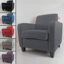 Load image into Gallery viewer, Tub Chair Armchair Linen Fabric for Living Room Dining Office Reception